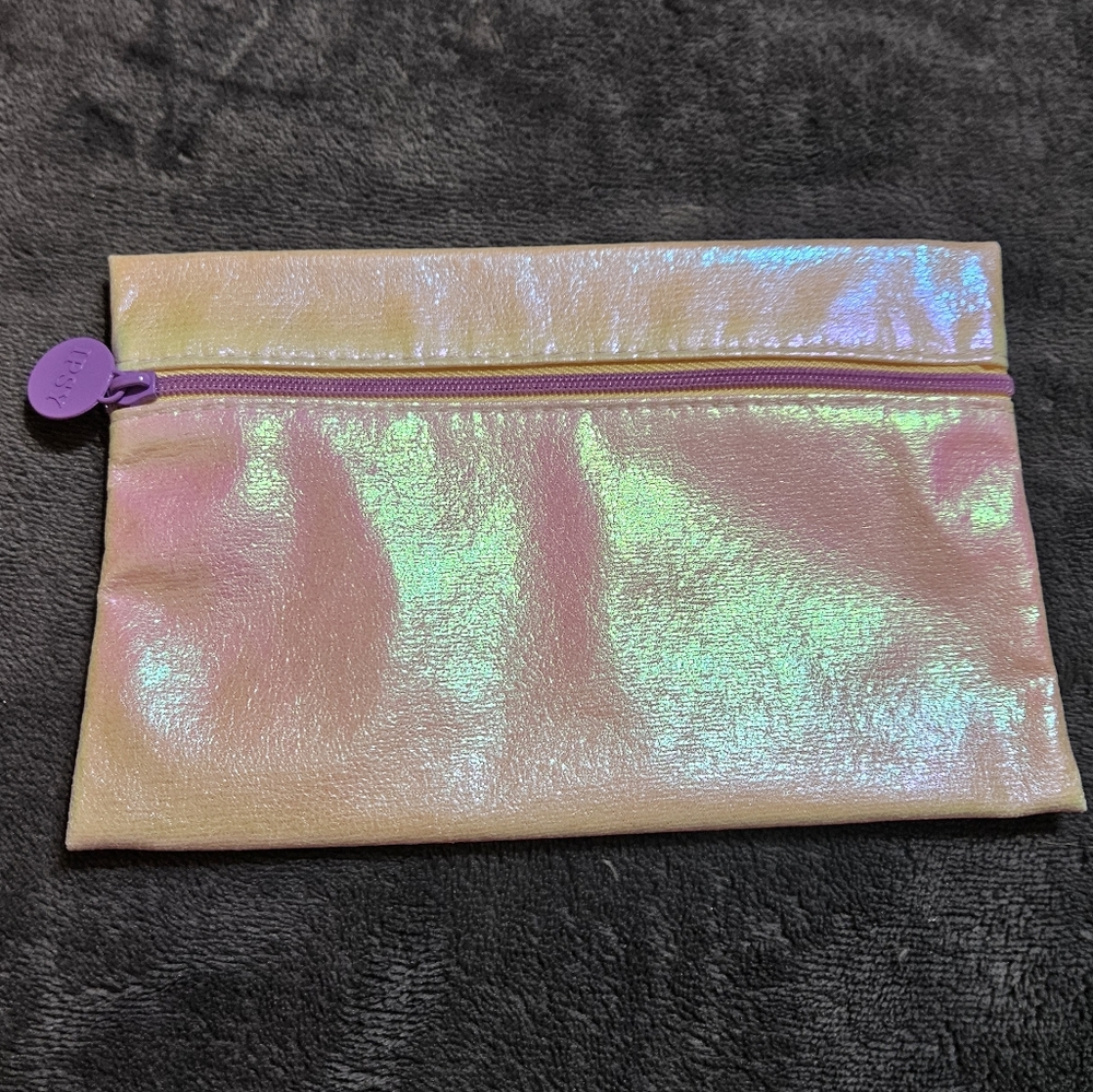 Empty Iridescent Ipsy Makeup Cosmetics Toiletries Bag
